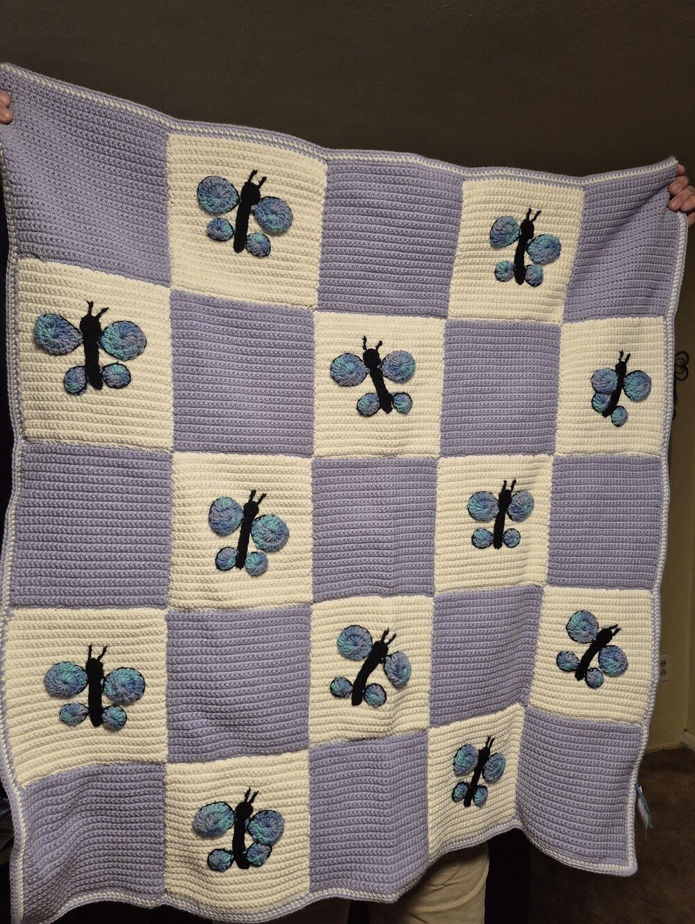 Handmade Baby Little Girl Butterfly Blanket